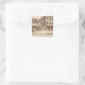 Hotel, wijngaard, Tulare Vierkante Sticker (Tas)