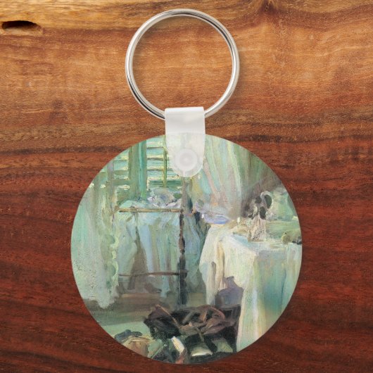 Hotelkamer door John Singer Sargent Sleutelhanger (Achterkant)