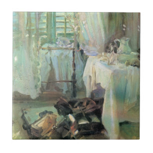 Hotelkamer door John Singer Sargent Tegeltje