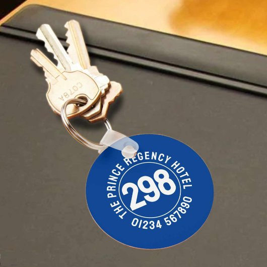 Hotelkamer Sleutelhanger met kamernummer