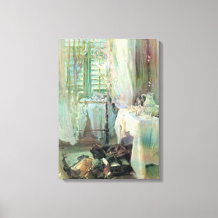 Hotelkamer van John Singer Sargent Canvas Afdruk