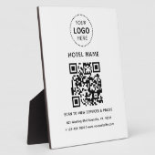 Hotelnaam Logo & QR code Diensten Prijzen Details Fotoplaat (Zijkant)