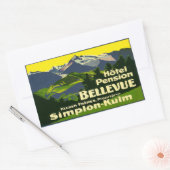 Hotelpensioenen rechthoekige Sticker (Envelop)