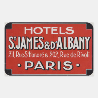 Hotels St James & d'Albaby (Parijs, Frankrijk) Rechthoekige Sticker