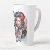 Hotflash Chronicles - Sip, Lach, Herhaal Latte Cup Latte Mok (Rechterhoek)