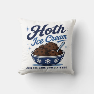 Hoth Ijs Donkere Chocolade Grappig Kussen