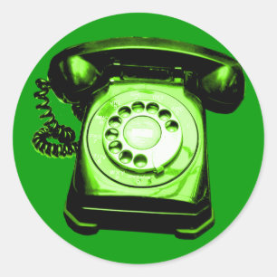 Hotline Green Ronde Sticker