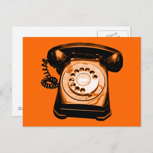 Hotline in Sinaasappel Briefkaart (Voorkant / Achterkant)