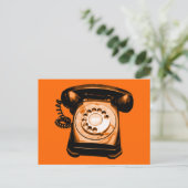 Hotline in Sinaasappel Briefkaart (Staand voorkant)