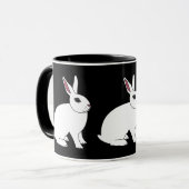 Hotot Rabbit Mok (Voorkant links)
