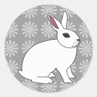 Hotot Rabbit Ronde Sticker