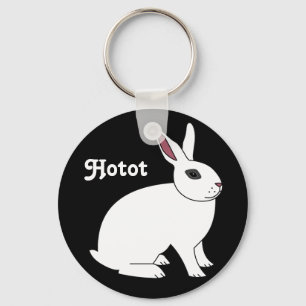 Hotot Rabbit Sleutelhanger