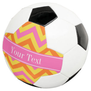 HotPink Ananas Citrouille LG Chevron Nom Monogramm