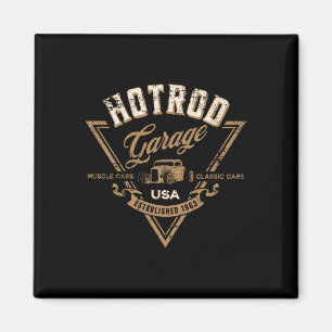Hotrod Garage Usa Clic Auto Hotrod Versleten Ontwe Magneet