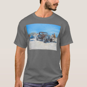 Hotrod plezier op Bonneville Salt Flats T-shirt