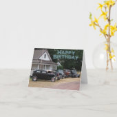 Hotrod-verjaardagskaart Kaart (Gele Bloem)