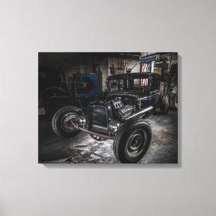 Hotrod Wrapped Canvas Afdruk