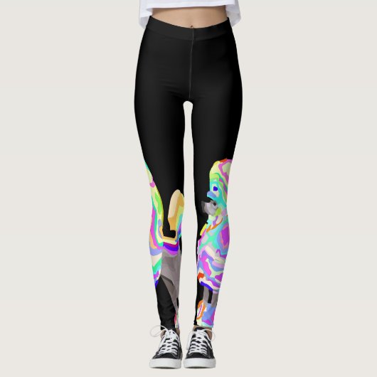 hotroze poolbroek leggings (Voorkant)