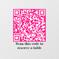 Hotroze QR-code | Voorbehoud tabel |