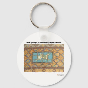HotSprings, AR Quapaw Dome Tegels II Gifts Apparel Sleutelhanger