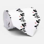 Hotta KANJI (Chinese tekens) Stropdas (Opgerold)