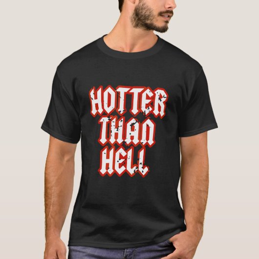 Hotter dan Hell Gothic Hot Girl Grunge Roc T-shirt (Voorkant)