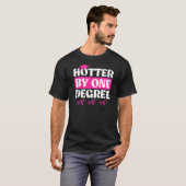 Hotter in één graad Mastergraad Mastergraad T-shirt (Voorkant volledig)