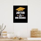 Hotter op één graad Funny Afstuderen studenten Poster (Keuken)