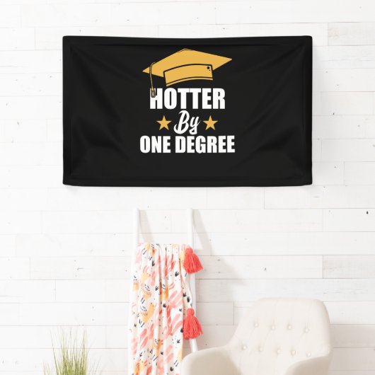 Hotter op één graad Funny Afstuderen studenten Spandoek (Insitu)
