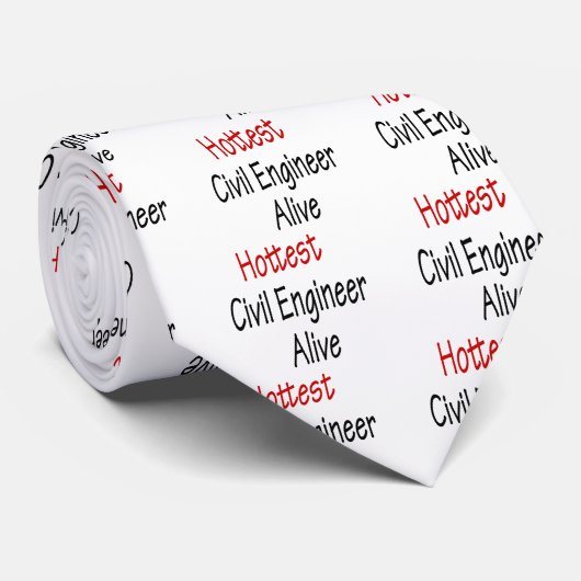 Hottest Civil Engineer Alive Stropdas (Opgerold)