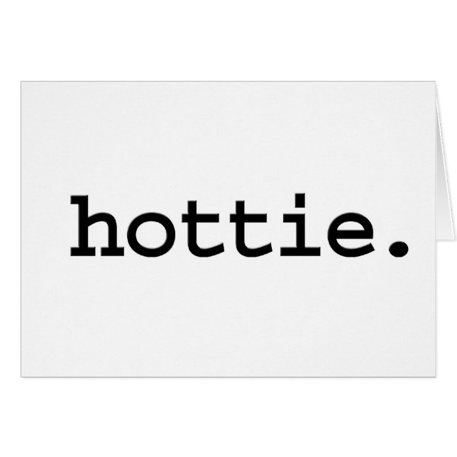 hottie. (Voorkant Horizontaal)