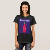 HOTTIE FUNNY PUN SAUCE CHAUDE T-SHIRT (Devant entier)