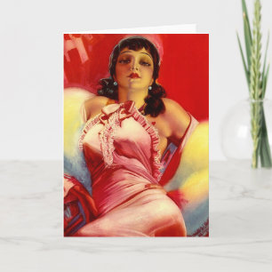 hottie uit de jaren dertig kaart