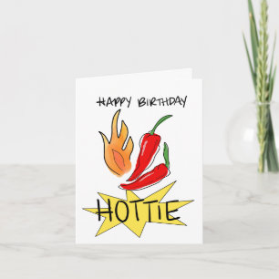 hottie verjaardagskaart bedankkaart