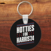 Hotties voor Kamala Harris 2024 Sleutelhanger (Voorkant)