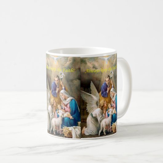 Hou altijd het geloof, Jezus Mok (Voorkant rechts)