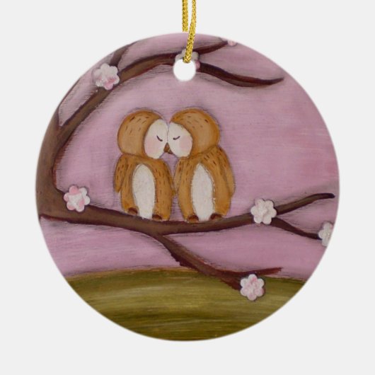 Hou altijd van me, versiering keramisch ornament (Voorkant)