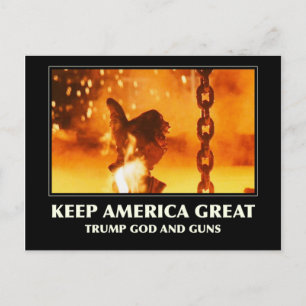 Hou Amerika geweldig Feestdagenkaart