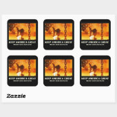 Hou Amerika geweldig Vierkante Sticker (Vel)