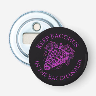 Hou Bacchus in de Bacchanalia magnefles Button Flesopener
