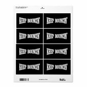 Hou Bouncin. Etiket (Full Sheet)