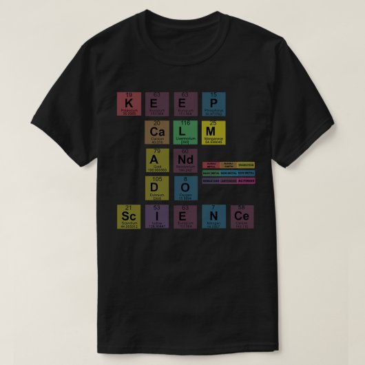 Hou Calm Do Science 2 T-shirt (Design voorkant)