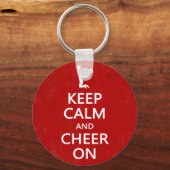 Hou Calm en Cheer On, Cheerleader Red Sleutelhanger (Voorkant)