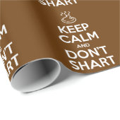 Hou Calm en Don't Shart Cadeaupapier (Rol Hoek)