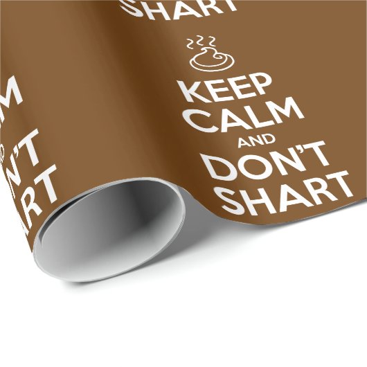 Hou Calm en Don't Shart Cadeaupapier (Rol Hoek)