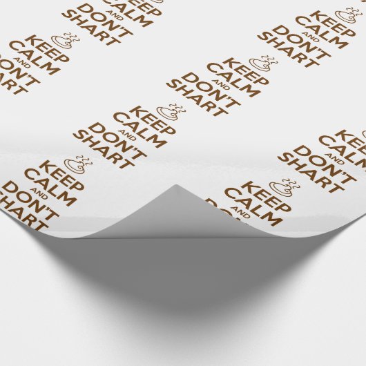Hou Calm en Don't Shart Cadeaupapier (Hoek)