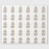 Hou Calm en Don't Shart Cadeaupapier (Vlak)