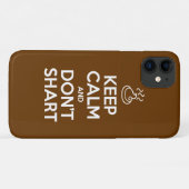 Hou Calm en Don't Shart Case-Mate iPhone Case (Achterkant (horizontaal))