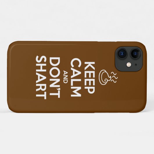 Hou Calm en Don't Shart Case-Mate iPhone Case (Achterkant (horizontaal))