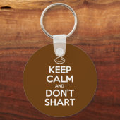 Hou Calm en Don't Shart Sleutelhanger (Voorkant)